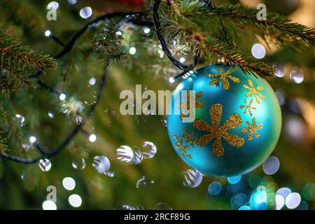 Immagini incredibili delle luci di Natale scattate durante il mio viaggio Foto Stock