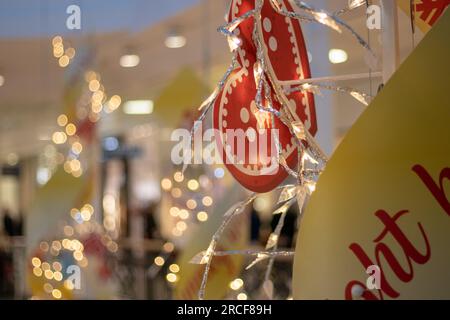 Immagini incredibili delle luci di Natale scattate durante il mio viaggio Foto Stock