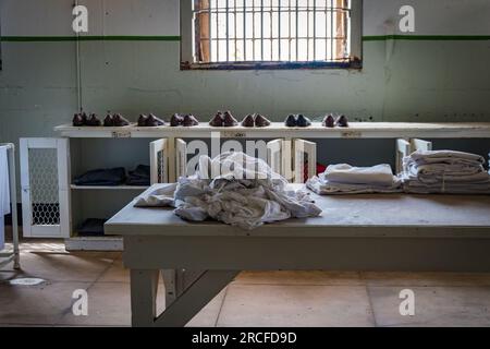 All'interno di Alcatraz a San Francisco, California Foto Stock