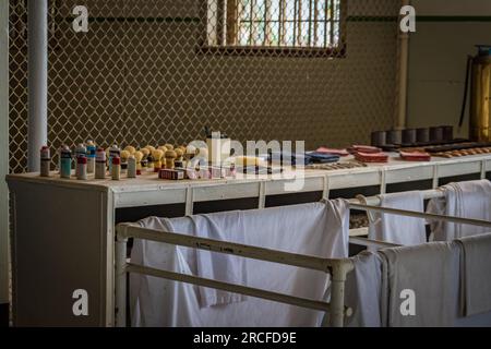 All'interno di Alcatraz a San Francisco, California Foto Stock