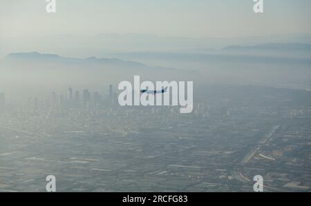 Viste aeree, scene da un aereo di linea Foto Stock