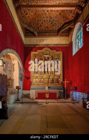 Cappella all'interno dell'Alcazar di Segovia - Segovia, Spagna Foto Stock