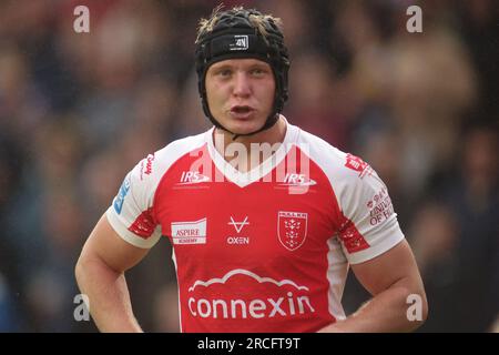 Leeds, Regno Unito. 14 luglio 2023. Headingley Stadium, Leeds, West Yorkshire, 14 luglio 2023 Betfred Super League Leeds Rhinos contro Hull KR Credit: Touchlinepics/Alamy Live News Foto Stock