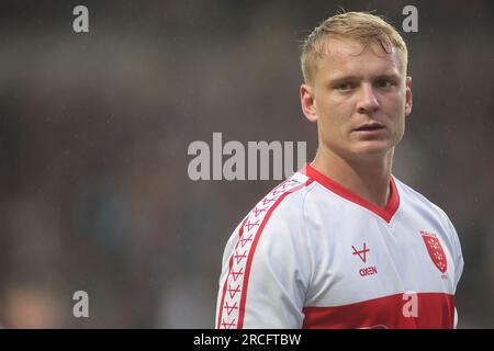 Leeds, Regno Unito. 14 luglio 2023. Headingley Stadium, Leeds, West Yorkshire, 14 luglio 2023 Betfred Super League Leeds Rhinos contro Hull KR Brad Schneider di Hull KR Credit: Touchlinepics/Alamy Live News Foto Stock