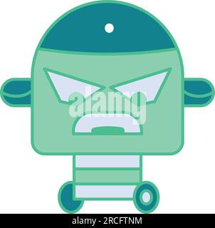 Icona giocattolo robot isolato colorato vettore Illustrazione Vettoriale