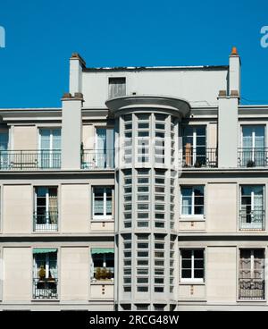 Blocco di appartamenti, le Havre, Normandia, Francia Foto Stock