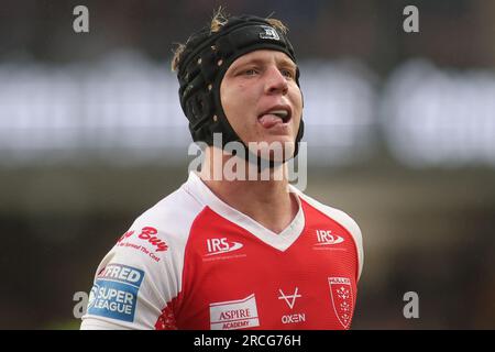 Leeds, Regno Unito. 14 luglio 2023. Headingley Stadium, Leeds, West Yorkshire, 14 luglio 2023 Betfred Super League Leeds Rhinos contro Hull KR Brad Schneider di Hull KR Credit: Touchlinepics/Alamy Live News Foto Stock