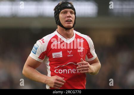 Leeds, Regno Unito. 14 luglio 2023. Headingley Stadium, Leeds, West Yorkshire, 14 luglio 2023 Betfred Super League Leeds Rhinos contro Hull KR Brad Schneider di Hull KR Credit: Touchlinepics/Alamy Live News Foto Stock