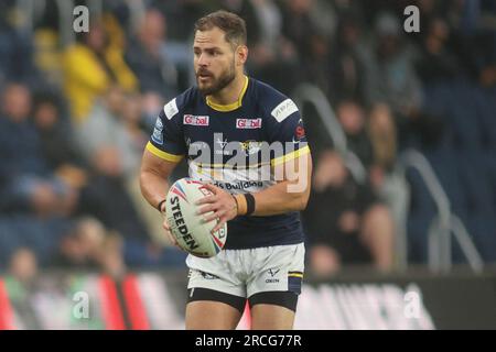 Leeds, Regno Unito. 14 luglio 2023. Headingley Stadium, Leeds, West Yorkshire, 14 luglio 2023 Betfred Super League Leeds Rhinos contro Hull KR Aidan Sezer di Leeds Rhinos Credit: Touchlinepics/Alamy Live News Foto Stock