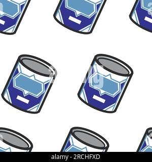 Modello senza cuciture di prodotti alimentari e lattiero-caseari dell'Unione Sovietica Illustrazione Vettoriale