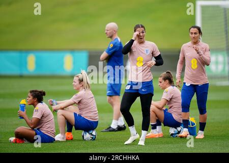 Mary Earps dell'Inghilterra durante una sessione di allenamento al Sunshine Coast Stadium, Queensland, Australia. Data foto: Sabato 15 luglio 2023. Foto Stock