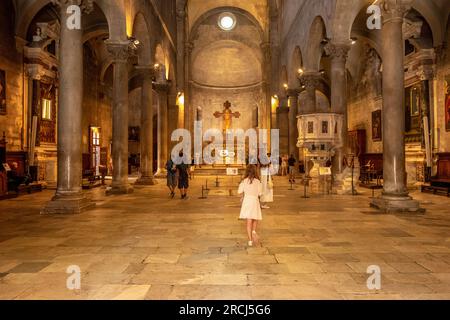 Lucca, 13 luglio 2023: Basilica di San Michele in foro Foto Stock