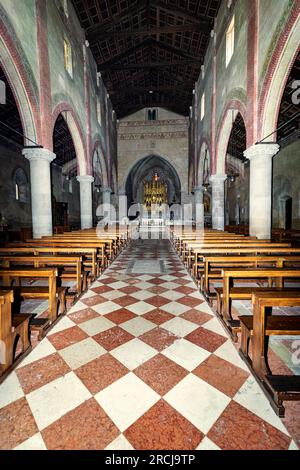 Italia Veneto Follina - Abbazia cistercense di Santa Maria - Basilica Foto Stock