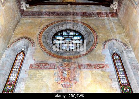 Italia Veneto Follina - Abbazia cistercense di Santa Maria - Basilica Foto Stock