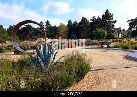 Los Angeles, California: William Mulholland Memorial situato a Riverside Dr e Los Feliz Blvd, Los Angeles Foto Stock