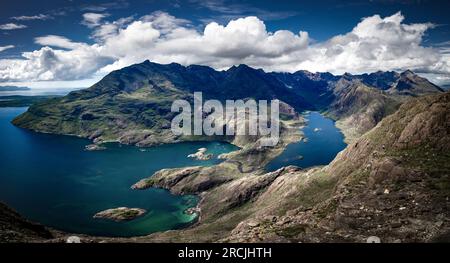 La dorsale di Cuillin da Sgurr na Stri Foto Stock