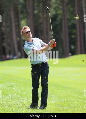 Ronan Keating nel secondo giorno dell'Aramco Team Series 2023 al Centurion Club, Hertfordshire. Data foto: Sabato 15 luglio 2023. Foto Stock