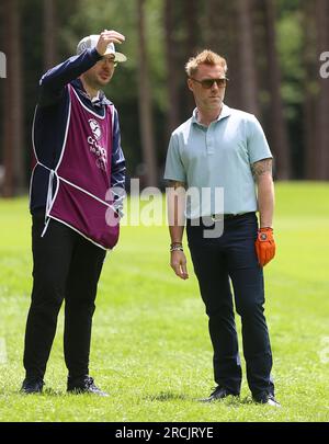 Ronan Keating nel secondo giorno dell'Aramco Team Series 2023 al Centurion Club, Hertfordshire. Data foto: Sabato 15 luglio 2023. Foto Stock