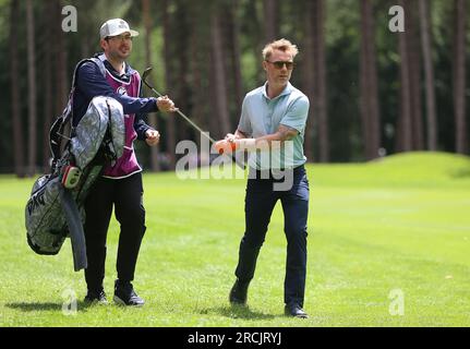 Ronan Keating nel secondo giorno dell'Aramco Team Series 2023 al Centurion Club, Hertfordshire. Data foto: Sabato 15 luglio 2023. Foto Stock