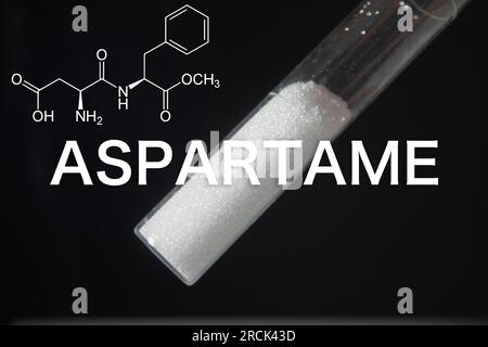 L'aspartame dolcificante artificiale è dannoso per la salute Foto Stock