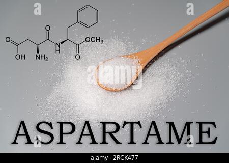 L'aspartame dolcificante artificiale è dannoso per la salute Foto Stock