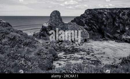 Grotte nel mare Foto Stock