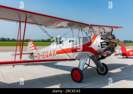 Focke Wulf FW 44 Stieglitz al Pardubice Air Show 2023 a Pardubice, Repubblica Ceca Foto Stock