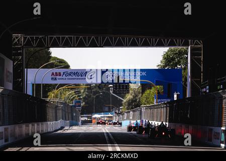 Roma, Italia. 15 luglio 2023. Illustrazione in occasione dell'ePrix di Roma Hankook 2023, 10° incontro del Campionato Mondiale di Formula e ABB FIA 2022-23, sul circuito cittadino dell'EUR dal 14 al 16 luglio 2023 a Roma, Italia - foto Germain Hazard/DPPI Credit: DPPI Media/Alamy Live News Credit: DPPI Media/Alamy Live News Credit: DPPI Media/Alamy Live News Foto Stock