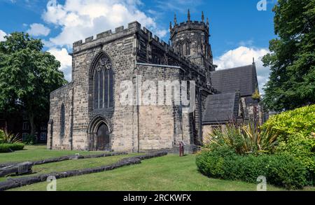 La Collegiata di Saint Mary, Saint Marys Place, Stafford, Staffordshire, Inghilterra, REGNO UNITO. Foto Stock