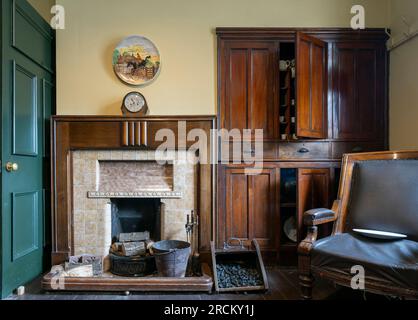 Middleport Pottery, Port Street, Burslem, Middleport, Stoke-on-Trent, Staffordshire, Inghilterra, Regno Unito - vista interna del museo Foto Stock