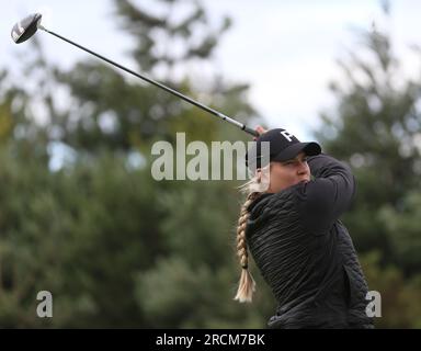 Casandra Alexander nella seconda giornata dell'Aramco Team Series 2023 al Centurion Club, Hertfordshire. Data foto: Sabato 15 luglio 2023. Foto Stock