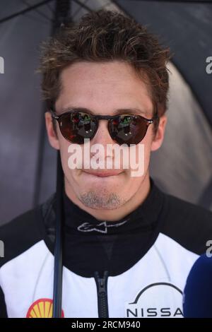 Roma, Lazio. 15 luglio 2023. Sacha Fenestraz team Nissan durante l'e-Prix di Roma gara 1. Roma, 15 luglio 2023 Fotografo01 Credit: Independent Photo Agency/Alamy Live News Foto Stock