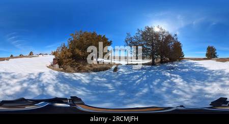 Visualizzazione panoramica a 360 gradi di Ingresso al cimitero di Mt Hope, Gordon, Nebraska