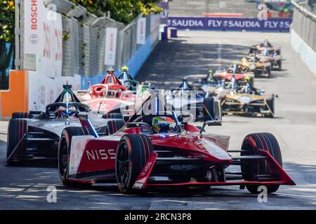 Roma, Italia. 15 luglio 2023. Sasha Fenestraz guida durante le qualifiche della prima giornata di gara del FE Grand Prix di Roma 2023. (Foto di Mario Cartelli/SOPA Images/Sipa USA) credito: SIPA USA/Alamy Live News Foto Stock