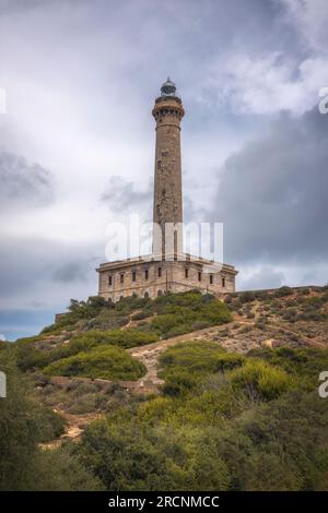 Cabo de Palos Lighthouse, Murcia, Spagna Foto Stock