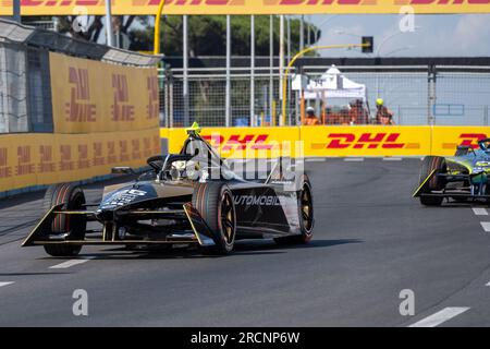 Jean Eric Vergne, durante gara 1, prima giornata di gara del FE Grand Prix di Roma 2023, Roma, Italia, 15/07/2023 Foto Stock