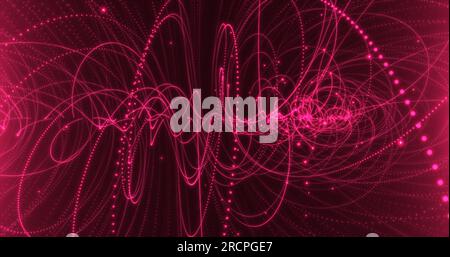 Tracce di particelle cariche in un campo magnetico. Foto Stock