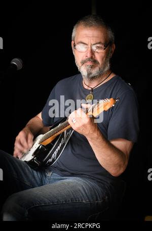 Derbyshire, Regno Unito. 16 luglio 2023 - Belper Food Festival, Derbyshire. Copyright: Mark Dunn/Alamy Live News (intrattenimento) credito: Mark Dunn Photography/Alamy Live News Foto Stock