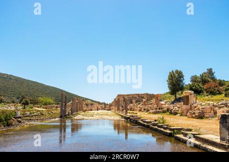 Rovine di Patara, un'antica città Licia vicino Kalkan nella provincia di Antalya, Turchia. Foto Stock