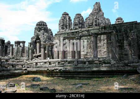 Angkor Thom, situato nell attuale Cambogia è stata l'ultima e più duratura la città capitale dell Impero Khmer. Foto Stock