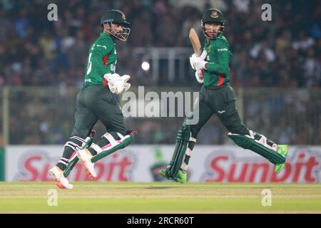 Bangladesh-Afghanistan seconda e ultima partita T20I al Sylhet International Cricket Stadium (SICS) di Lakkatura, Sylhet, Bangladesh. Foto Stock