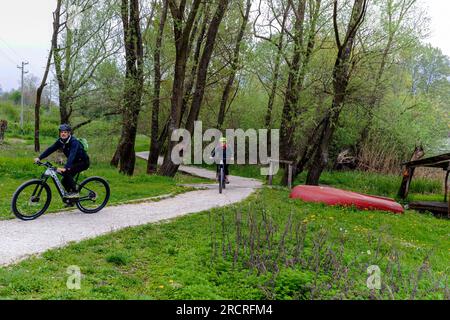 Italia Veneto Laghi di Revine - percorso natura Foto Stock