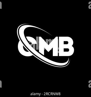 Logo CMB. Lettera CMB. Logo CMB Letter. Iniziali logo CMB associato a un logo con cerchio e monogramma maiuscolo. Tipografia CMB per tecnologia, attività commerciali Illustrazione Vettoriale