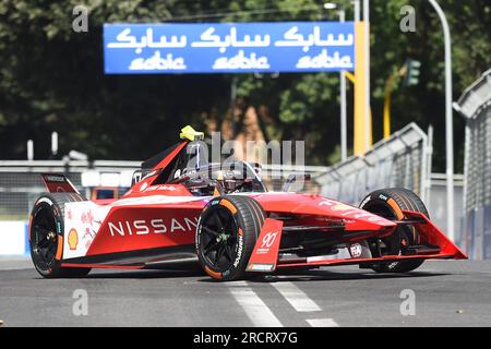 Roma, Lazio. 16 luglio 2023. Norman NATO team Nissan durante l'e-Prix di Roma gara 2. Roma, 16 luglio 2023 Fotografo01 Credit: Agenzia fotografica indipendente/Alamy Live News Foto Stock