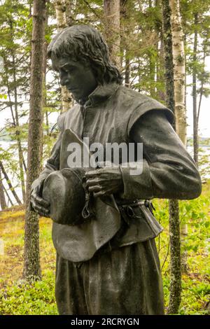 Saint Croix Island, sito storico internazionale a Calais, Maine Foto Stock