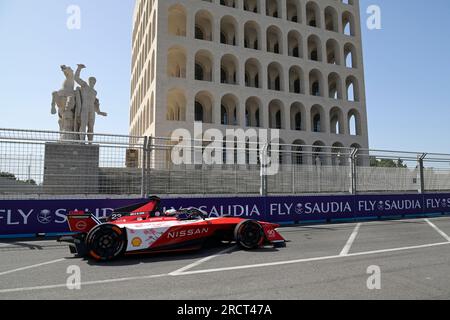 Roma, Italia. 16 luglio 2023. Sacha Fenestraz partecipa al campionato del mondo di Formula e Roma 2023. Credito: SOPA Images Limited/Alamy Live News Foto Stock