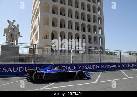 Roma, Italia. 16 luglio 2023. Edoardo Mortara partecipa al campionato del mondo di Formula e Roma 2023. (Foto di Mario Cartelli/SOPA Images/Sipa USA) credito: SIPA USA/Alamy Live News Foto Stock