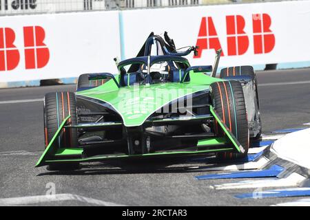 16 luglio 2023, circuito cittadino dell'EUR, Roma, Italia; FIA Formula e di Roma Race Day; Nick Cassidy team Envision Racing Foto Stock