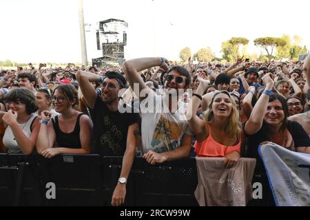 The Hives Live at Rock in Roma 2023, all'Ippodromo delle Capannelle, 16 luglio 2023 Roma, Italia Foto Stock