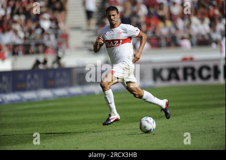 Khalid Boulahrouz Aktion Fußball Bundesliga VFB Stoccarda - Bayer 04 Leverkusen 0:1 AM 20.8.2011 Foto Stock